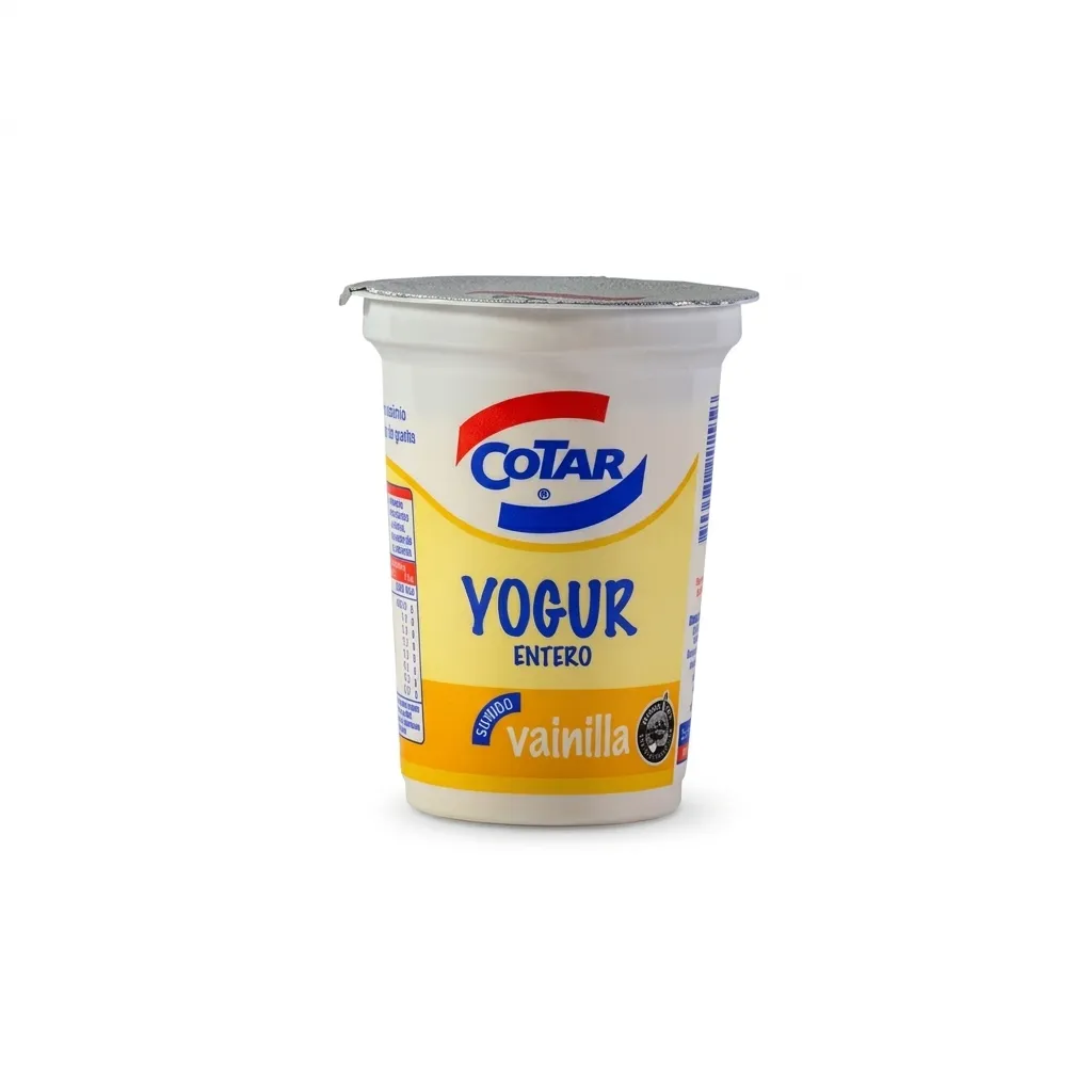 Yoghurt pote vainilla entero 190 g - Cotar