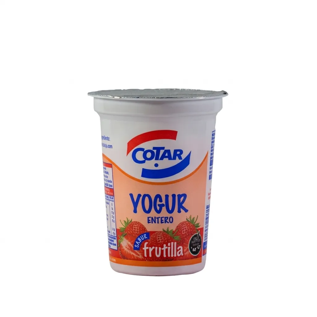 Yoghurt pote frutilla entero 190 g - Cotar
