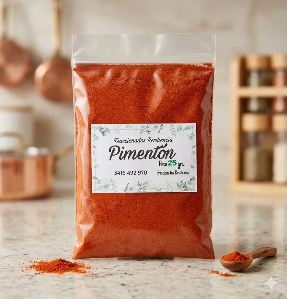Pimentón dulce x 25 g - Fraccionados Resiliencia