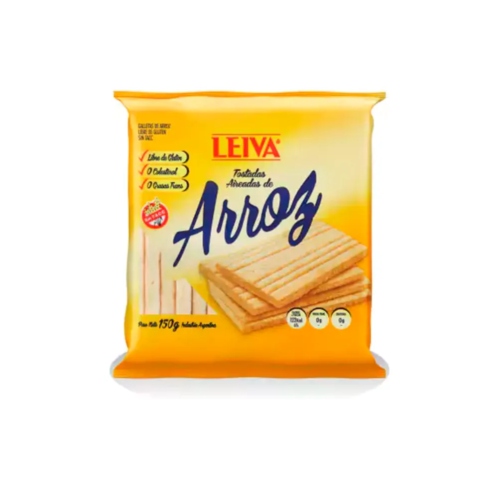 Tostadas de arroz con sal 150 g - Leiva