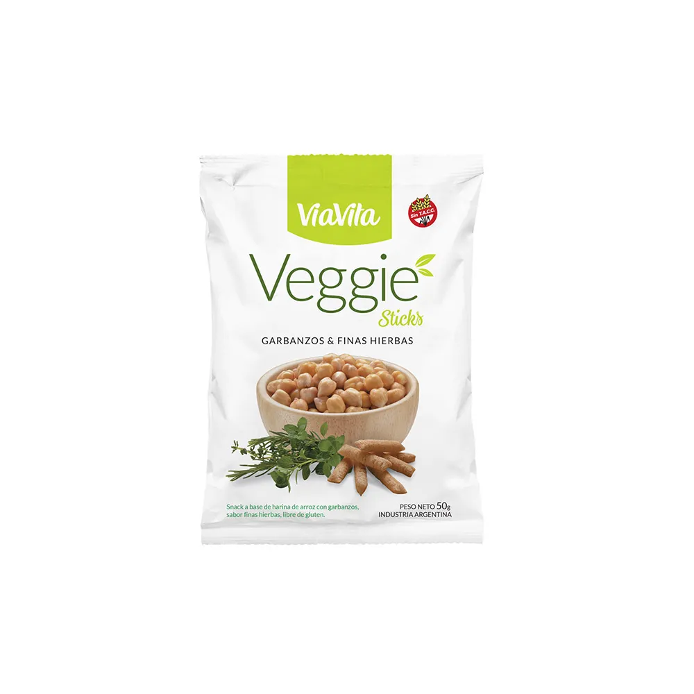 [ALM25228] Veggie sticks de garbanzo y finas hierbas 50 g - Crowie