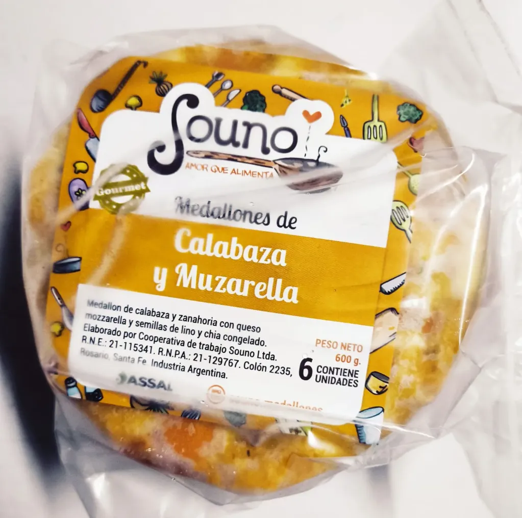 Hamburguesas de calabaza y Muzzarella   - Souno
