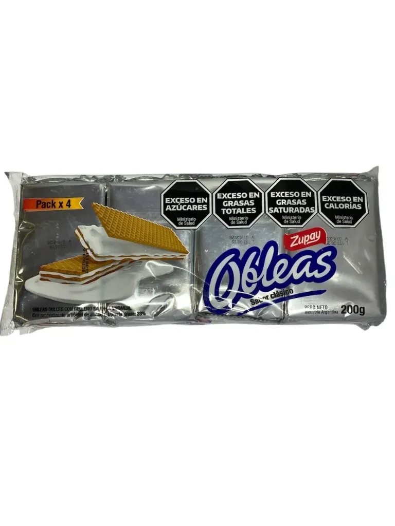 Obleas Clasicas 50 g x4 pack - Zupay