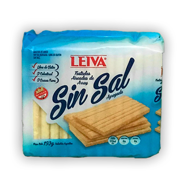 [ALM25186] Tostadas de arroz sin sal 150 g - Leiva - Leiva