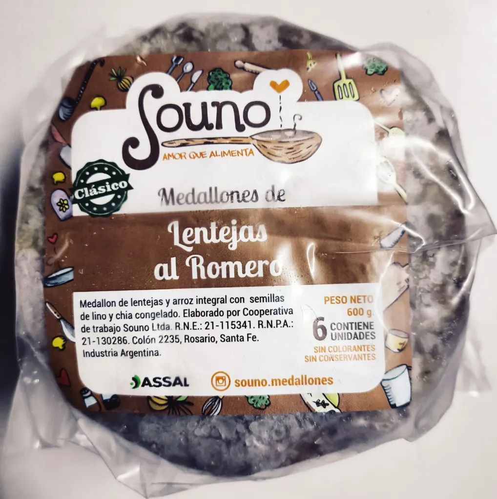 Hamburguesas  lentejas al romero  - Souno