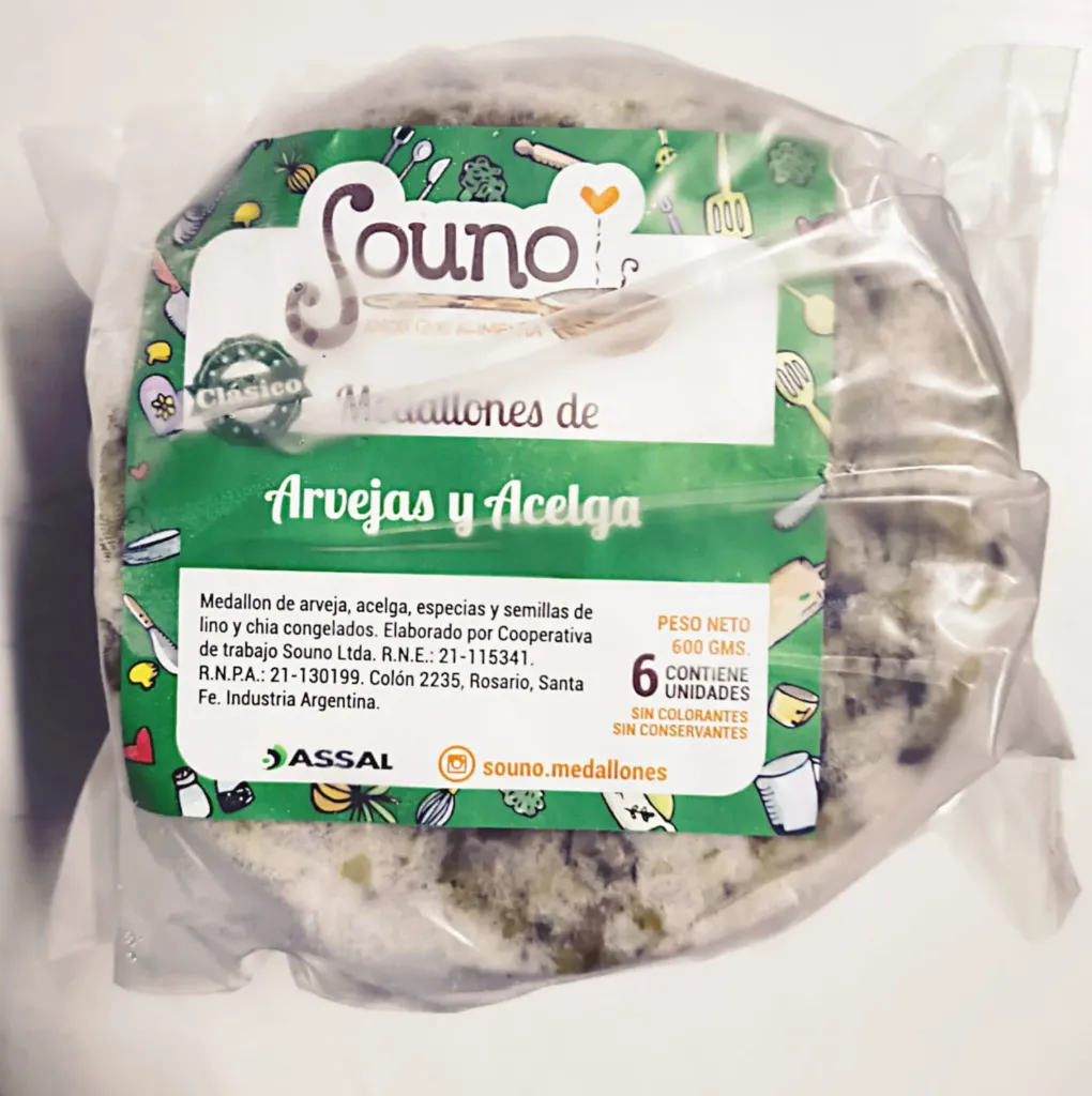 Hamburguesas Arveja y acelga - Souno