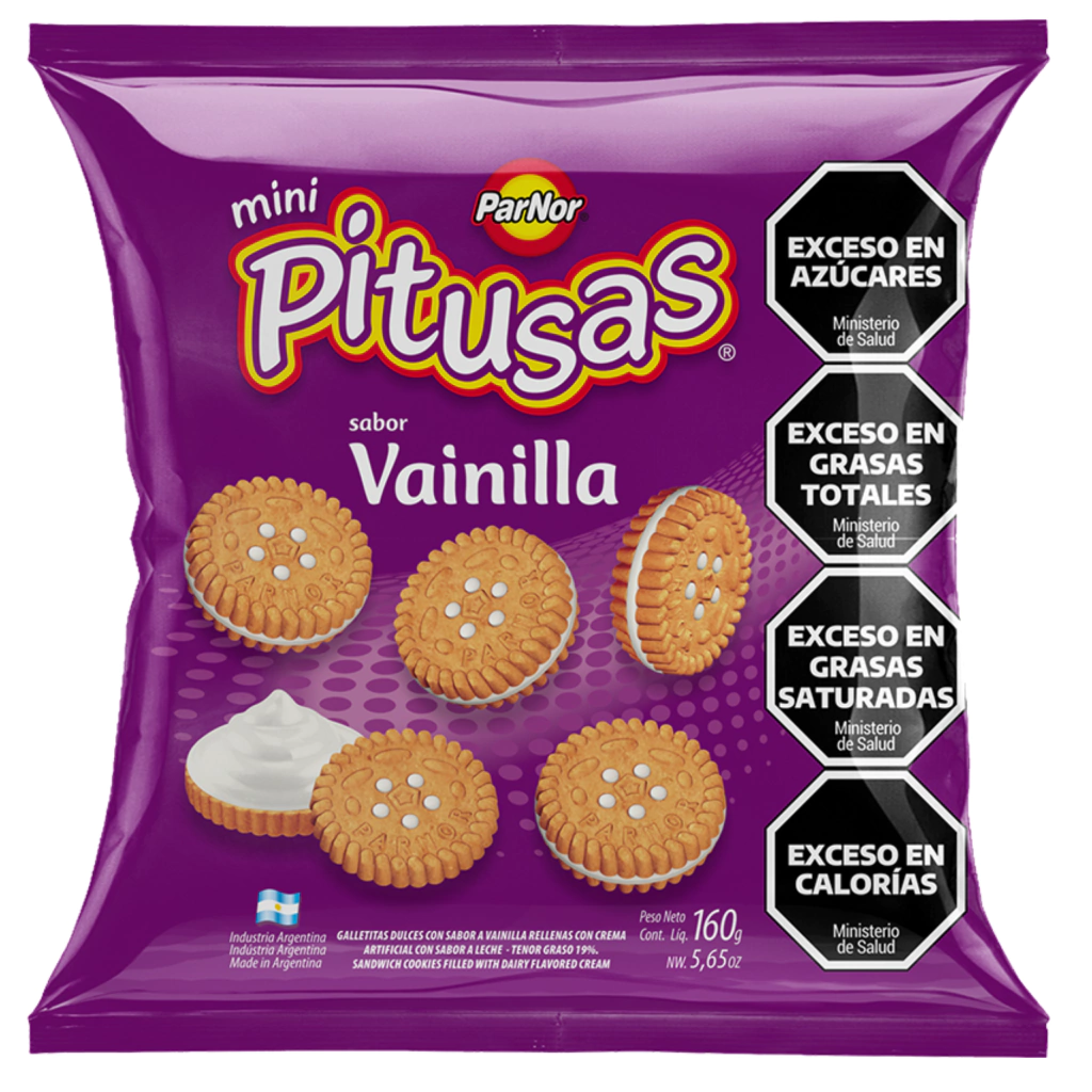 Pitusas de vainilla 160 g - Par Nor