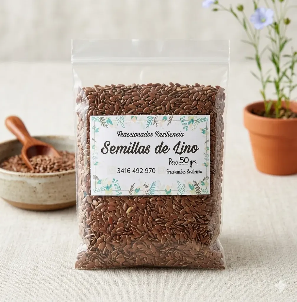 Semillas de lino x 50 g - Fraccionados Resiliencia