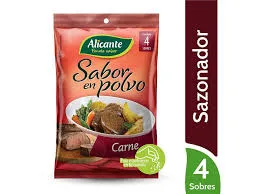 Caldos sabor carne 4 u - Alicante