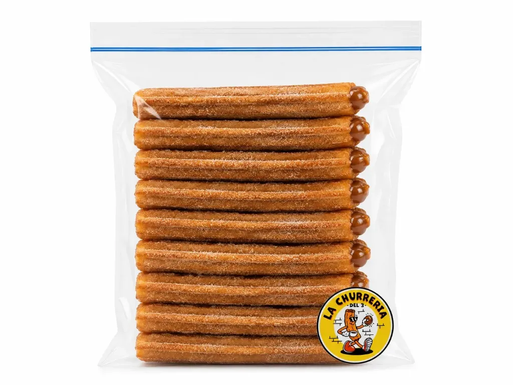 Churros rellenos con dulce de leche freezados 12 u. - La Churrería del 3