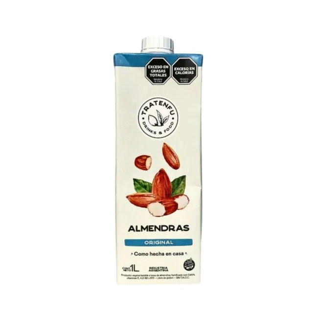 Leche de almendras sin azúcar 1 lt - Tratenfu