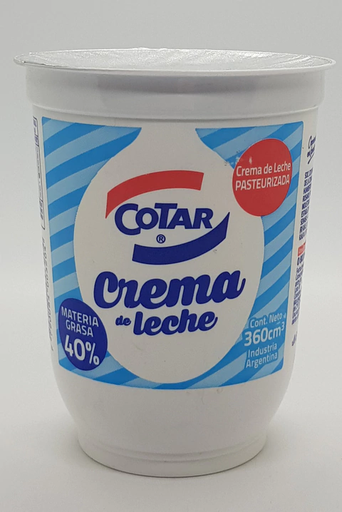 Crema de Leche 360 g - Cotar
