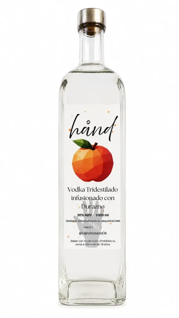[PRD0058] Vodka infusionado en durazno 1 lt - Hand