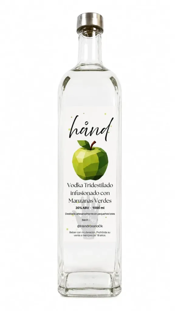 [PRD0059] Vodka infusionado en manzana verde 1 lt - Hand